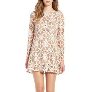 For Love And Lemons Star Pattern Lace Dress